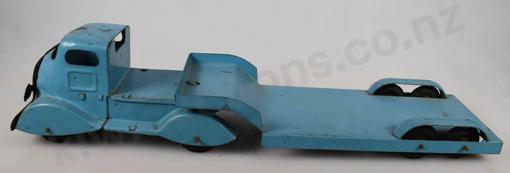 TRI-ANG W SERIES ARTIC LOW LOAD LORRY WITH TRAILER 7684/W553 Image 1++