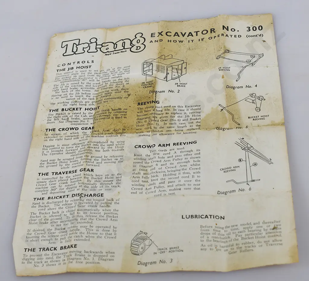 TRI-ANG EXCAVATOR MODEL 300 Image 1++