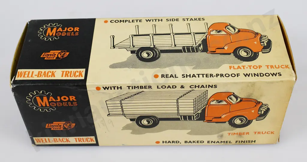 LINCOLN TOYS MAJOR MODELS WELL BACK TRUCK Image 1++
