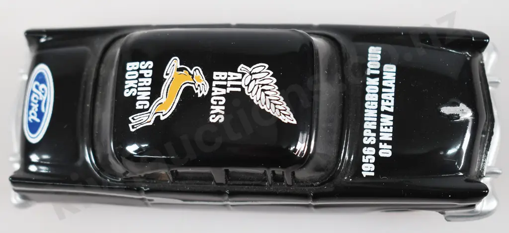 MICRO MODEL CUSTOMLINE SEDAN ALL BLACK 1956 SPRINGBOK TOUR Image 1++