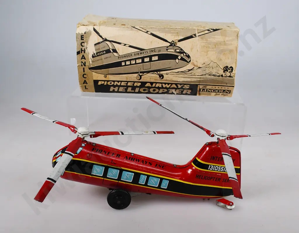 LINCOLN TOYS PIONEER AIRWAYS HELICOPTER Image 1++
