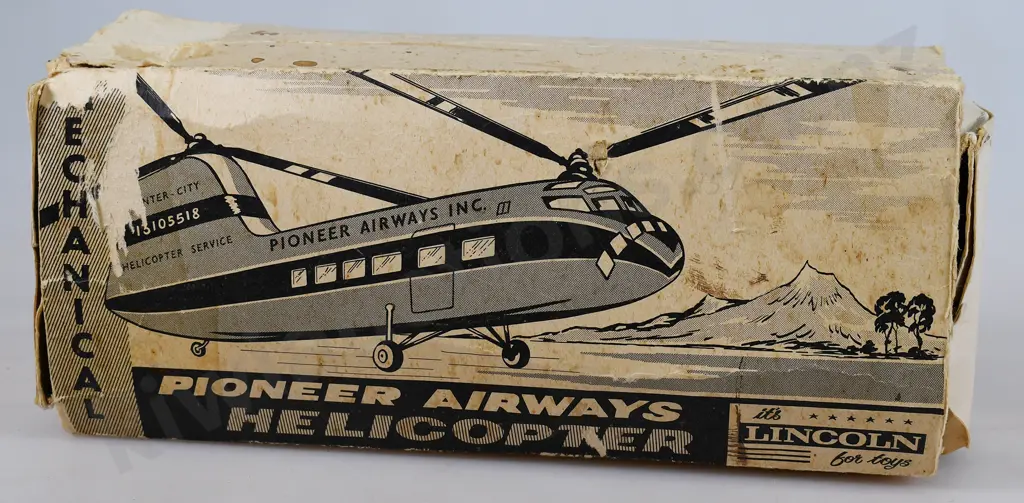 LINCOLN TOYS PIONEER AIRWAYS HELICOPTER Image 1++
