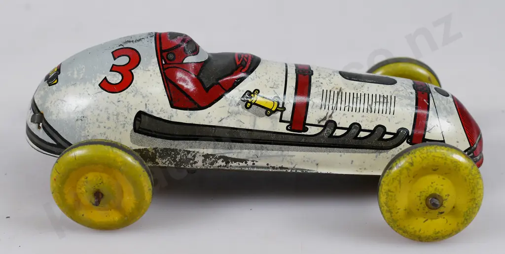 LINCOLN TOYS CLOCKWORK RACING CAR Image 1++