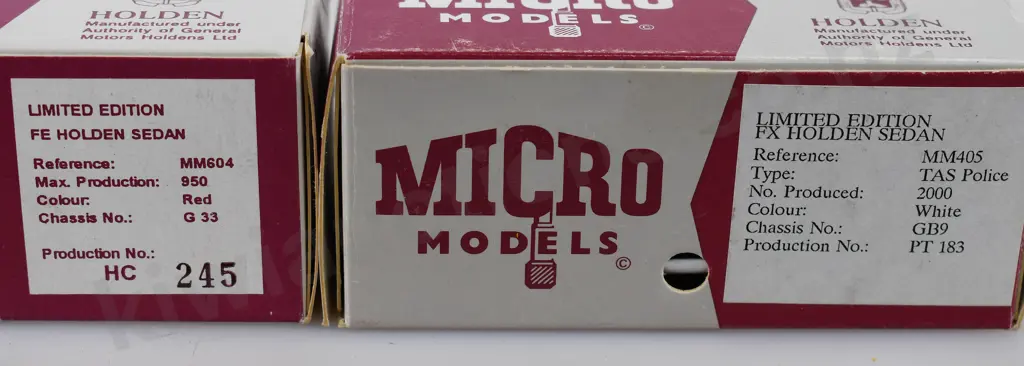 MICRO MODEL HOLDENS Image 1++