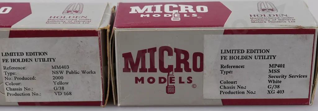 MICRO MODEL HOLDENS Image 1++