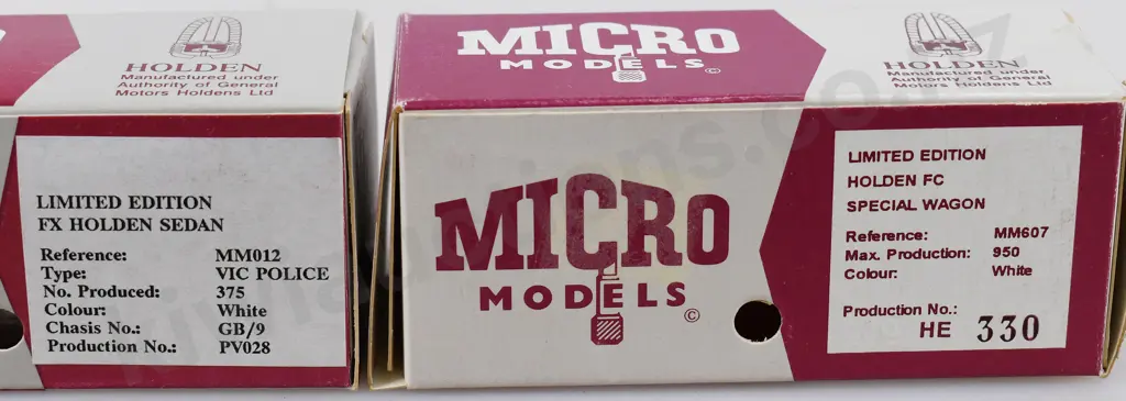 MICRO MODEL HOLDENS Image 1++