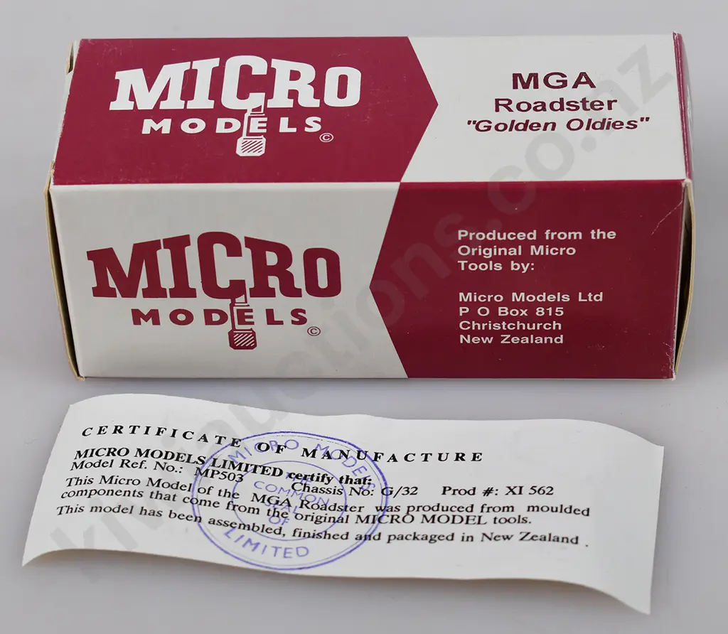 MICRO MODELS MGA ROADSTER IN BOX "GOLDEN OLDIES" Image 1++