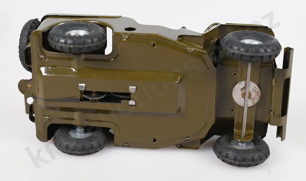 TRI-ANG MINIC CLOCKWORK JEEP No 2 Image 1++