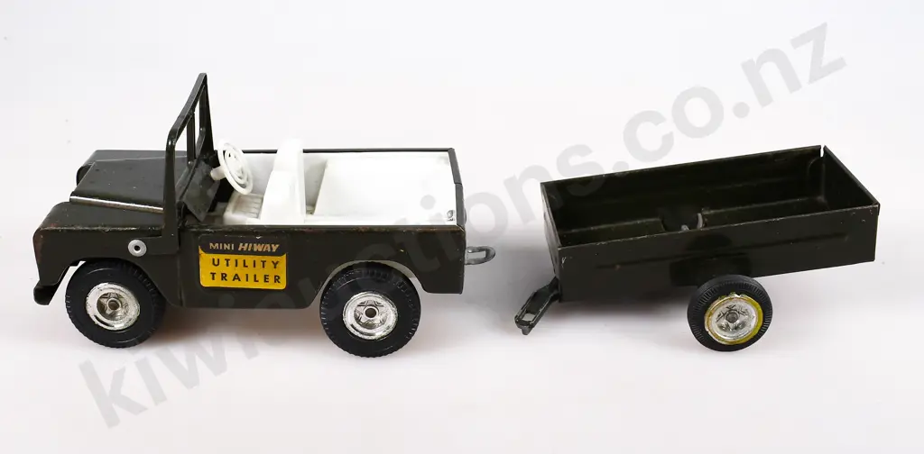 TRI-ANG MINI HIGHWAY SERVICE TRUCK & UTILITY TRAILER SET Image 1++
