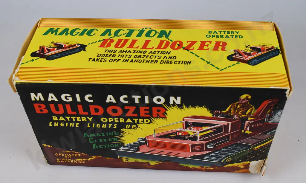 MAGIC ACTION BULLDOZER IN ORIGINAL BOX Image 1++