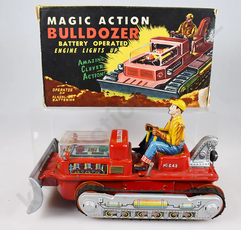 MAGIC ACTION BULLDOZER IN ORIGINAL BOX Image 1++