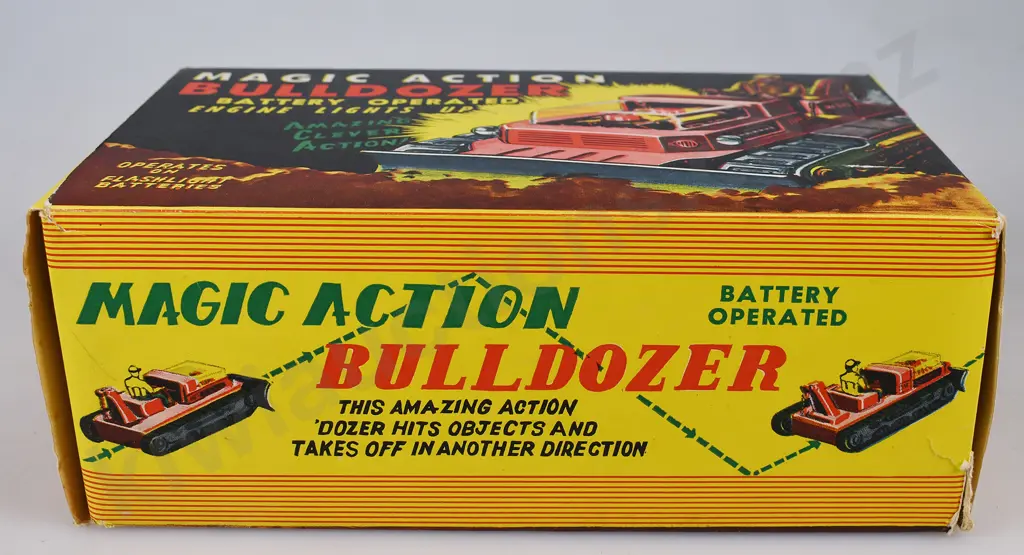 MAGIC ACTION BULLDOZER IN ORIGINAL BOX Image 1++